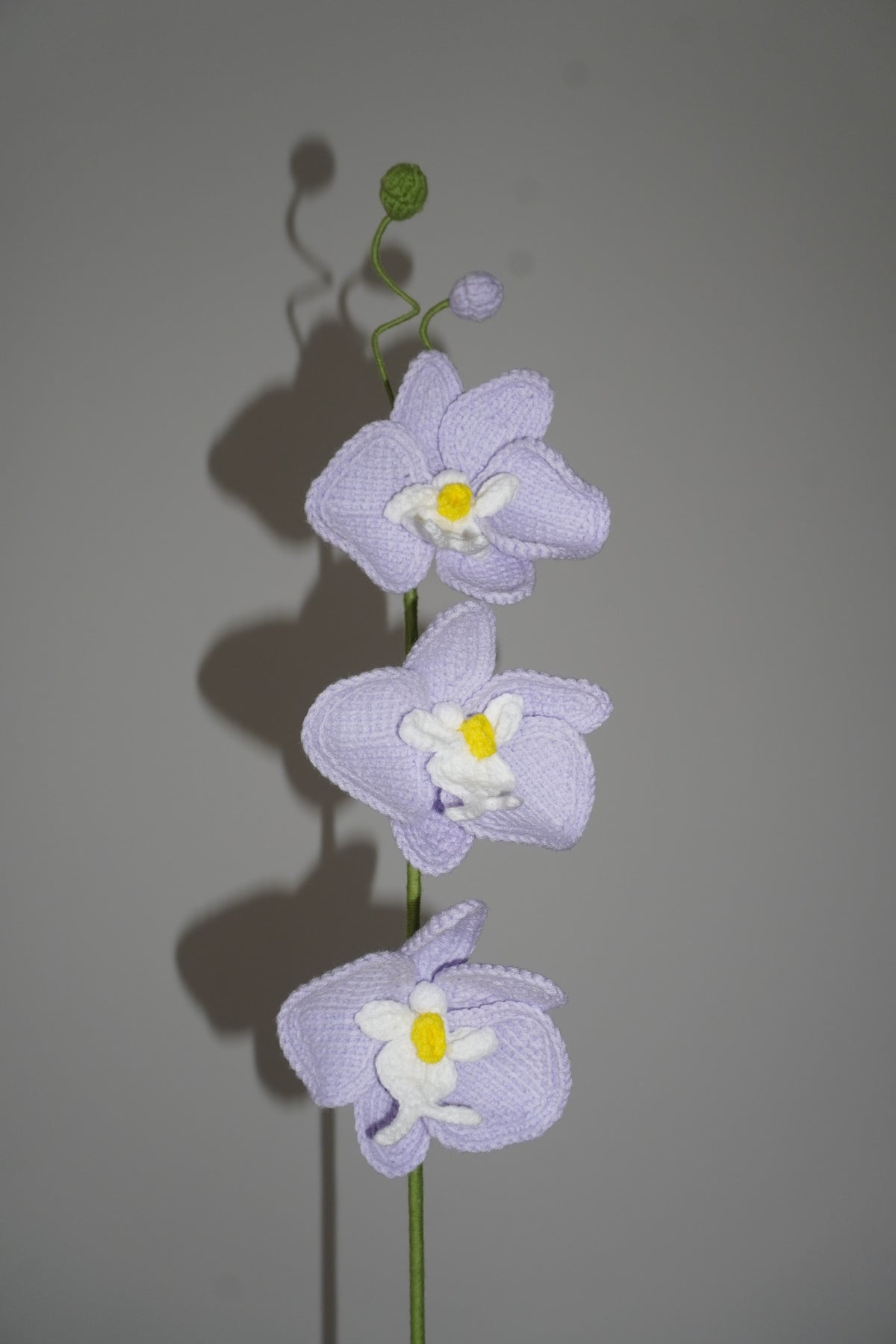 Orquídea Tejida en Crochet color morada – Olga's Gallery