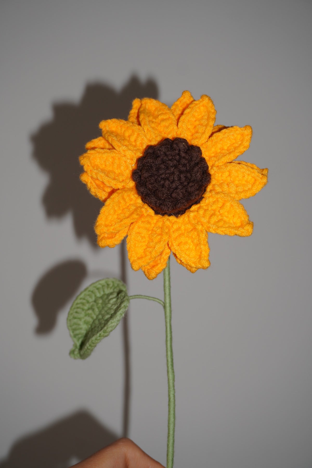 GIRASOL AMARILLO en crochet – Ramo Sol de Medianoche