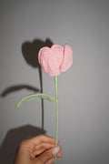 Tulipán Tejido en Crochet color rosado – Olga's Gallery
